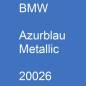 Preview: BMW, Azurblau Metallic, 20026.